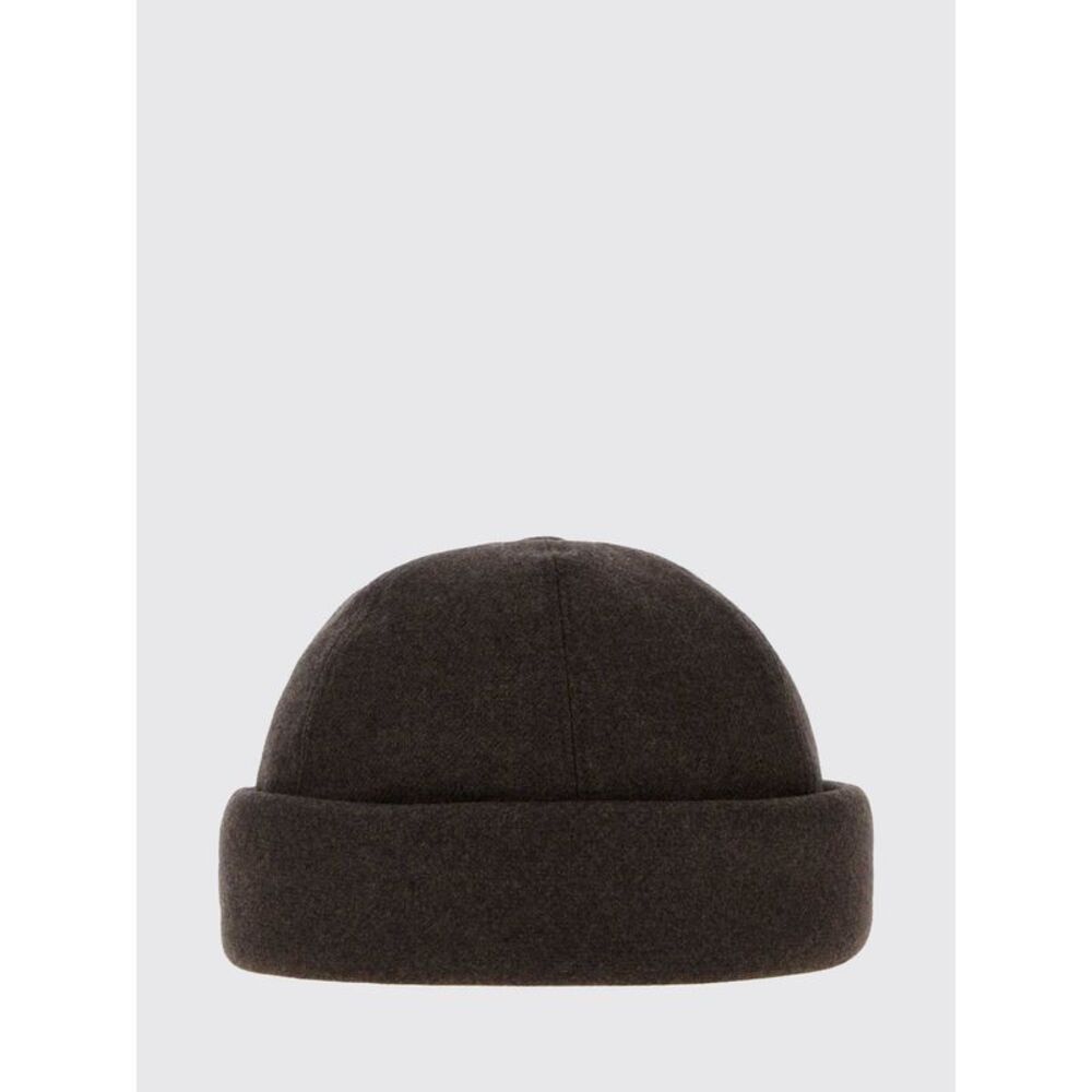 Giorgio Armani Men Cotton-Blend Beanie Hat Giorgio Armani With Cuffed Brim